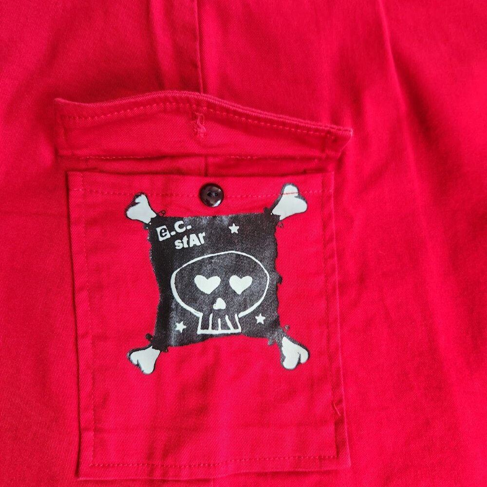 E.C. Star red punk skirt